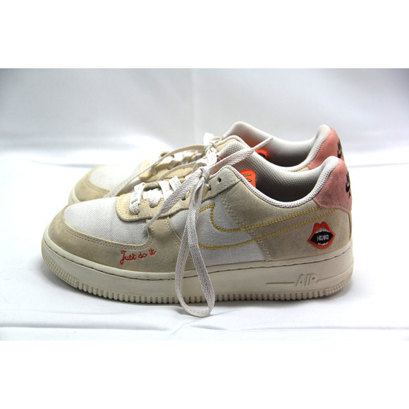 Nike Air Force 1 Low Peace Shoes Women’s Size 7.5 History White Suede Sneakers - Picture 5 of 9
